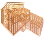 Beispiel Holzständerkonstruktion